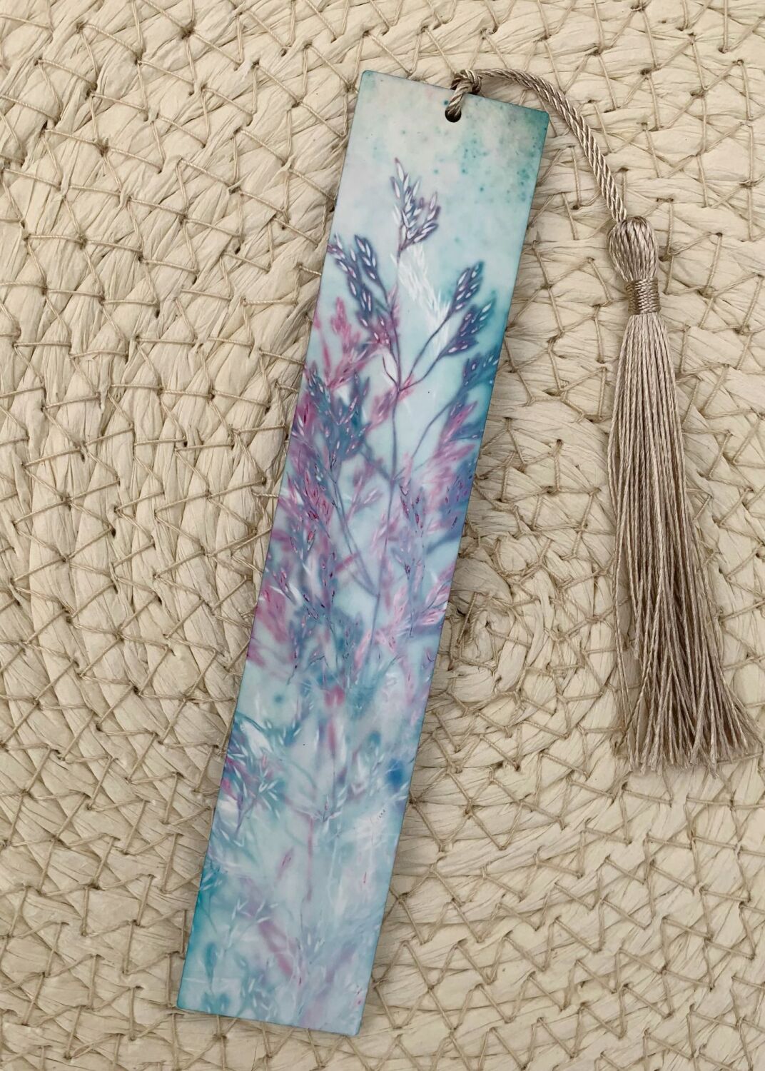 Handprinted Wooden Bookmark