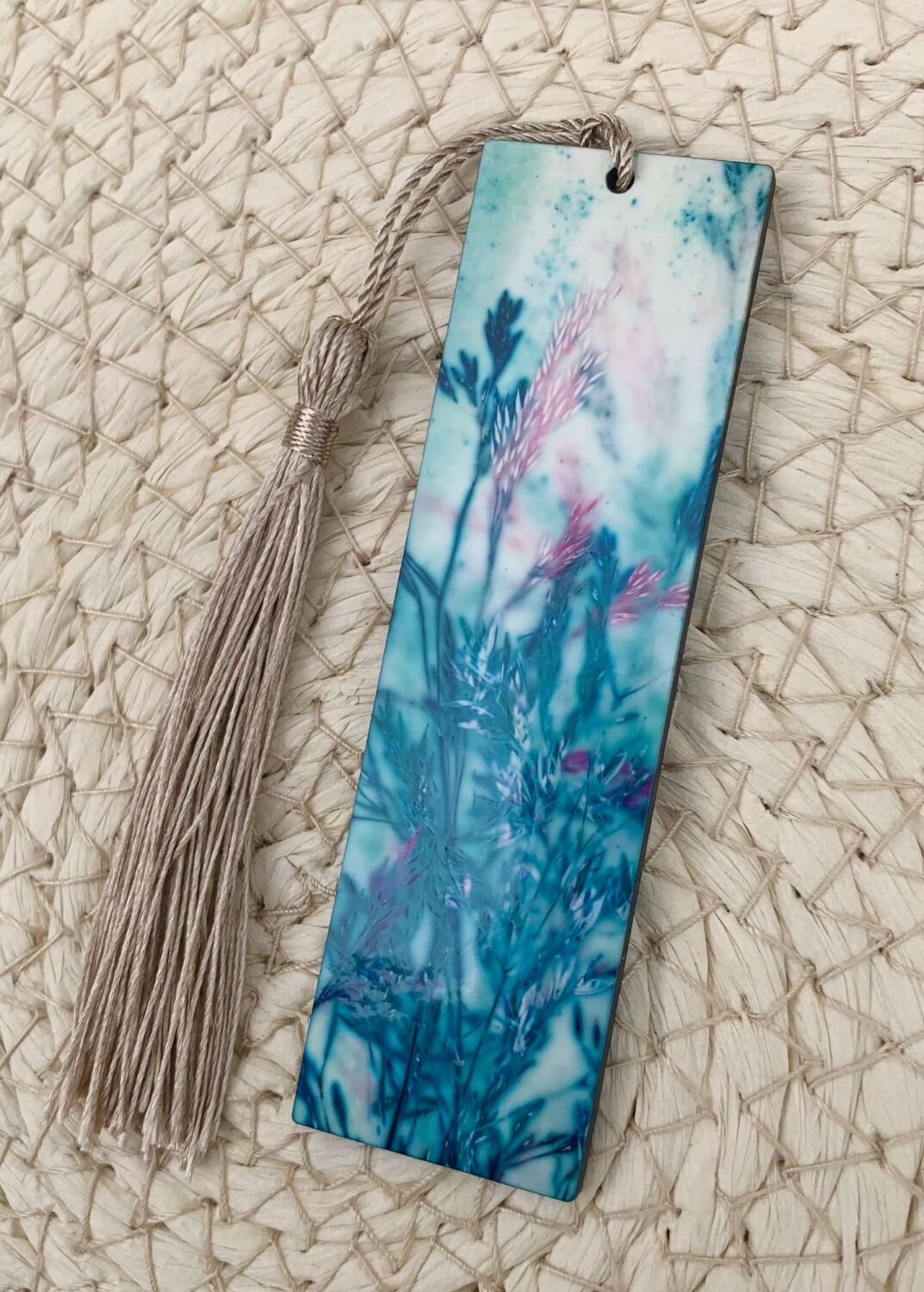 Handprinted Wooden Bookmark