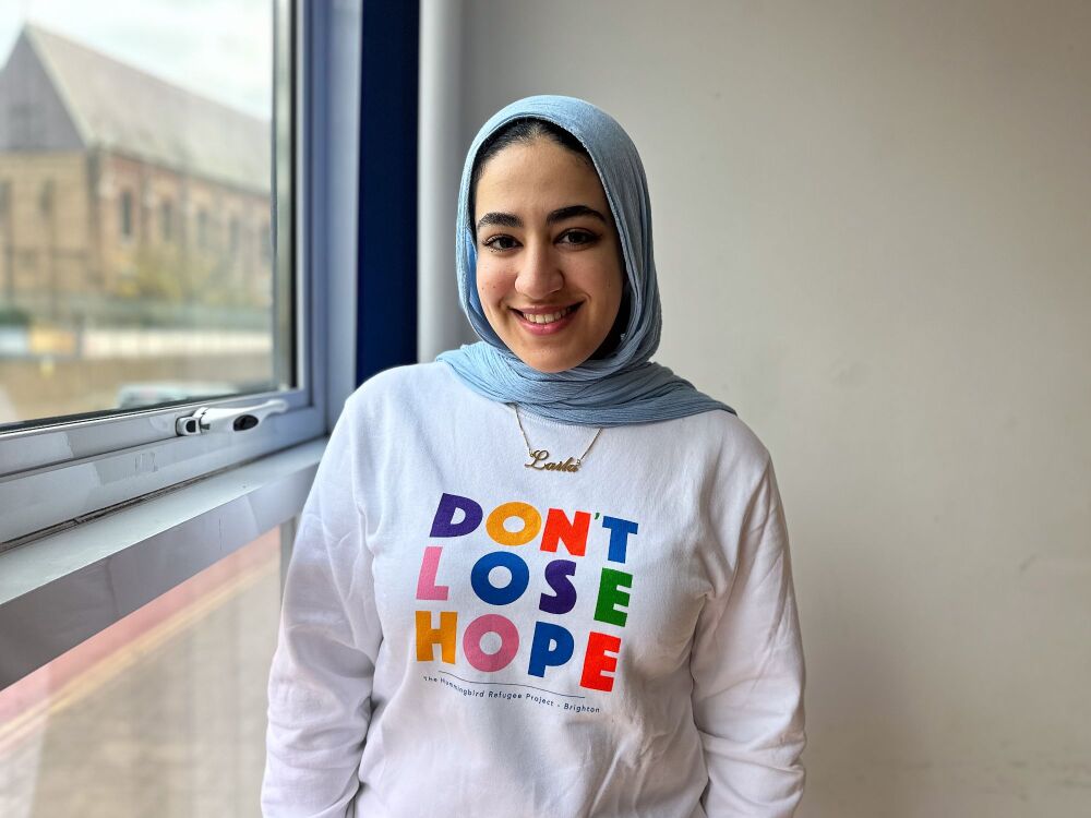 White and Rainbow Jumper: DON'T LOSE HOPE