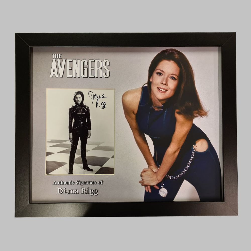 Dame Diana Rigg Hand Signed Avengers 10x8