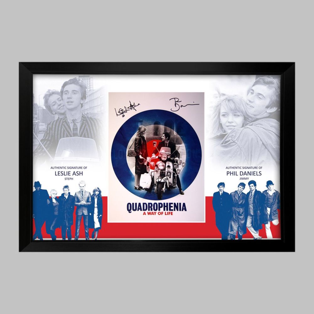 Quadrophenia Double Signed Photograph in a Framed Presentation