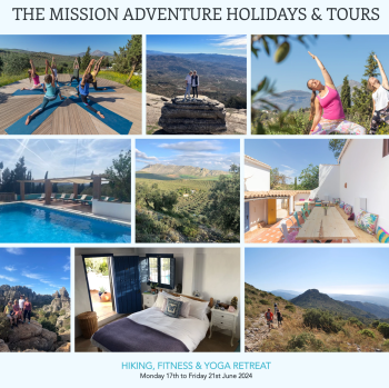 6d. Hiking, Fitness & Yoga Retreat with The Mission Adventure Andalusia 17th to 21st June - 4 PLACES LEFT