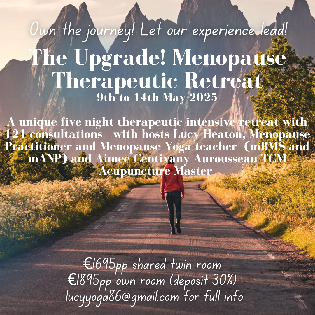 9jj. The upgrade! Menopause Therapeutic Retreat with Lucy and Aimee  9 - 14