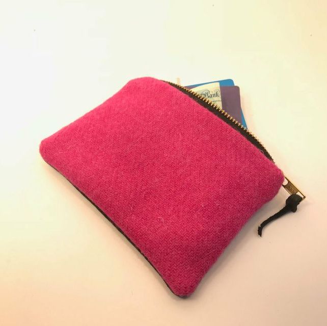 Midi Purse in Harris Tweed & Leather