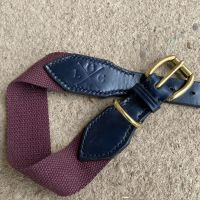 ENGLISH BRIDLE LEATHER AND WEBBING COLLAR