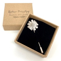 Silver Poppy Pin