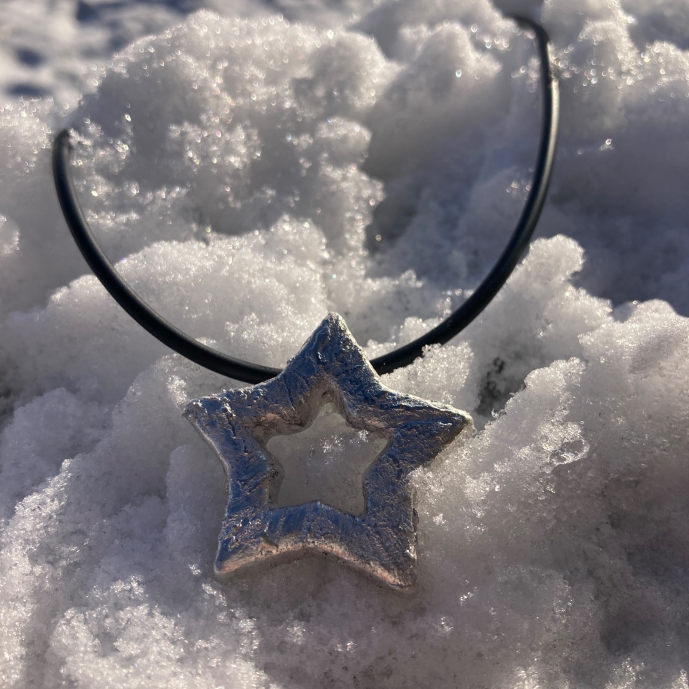 Textured Silver Star Pendant (4 of 4) - coming soon!