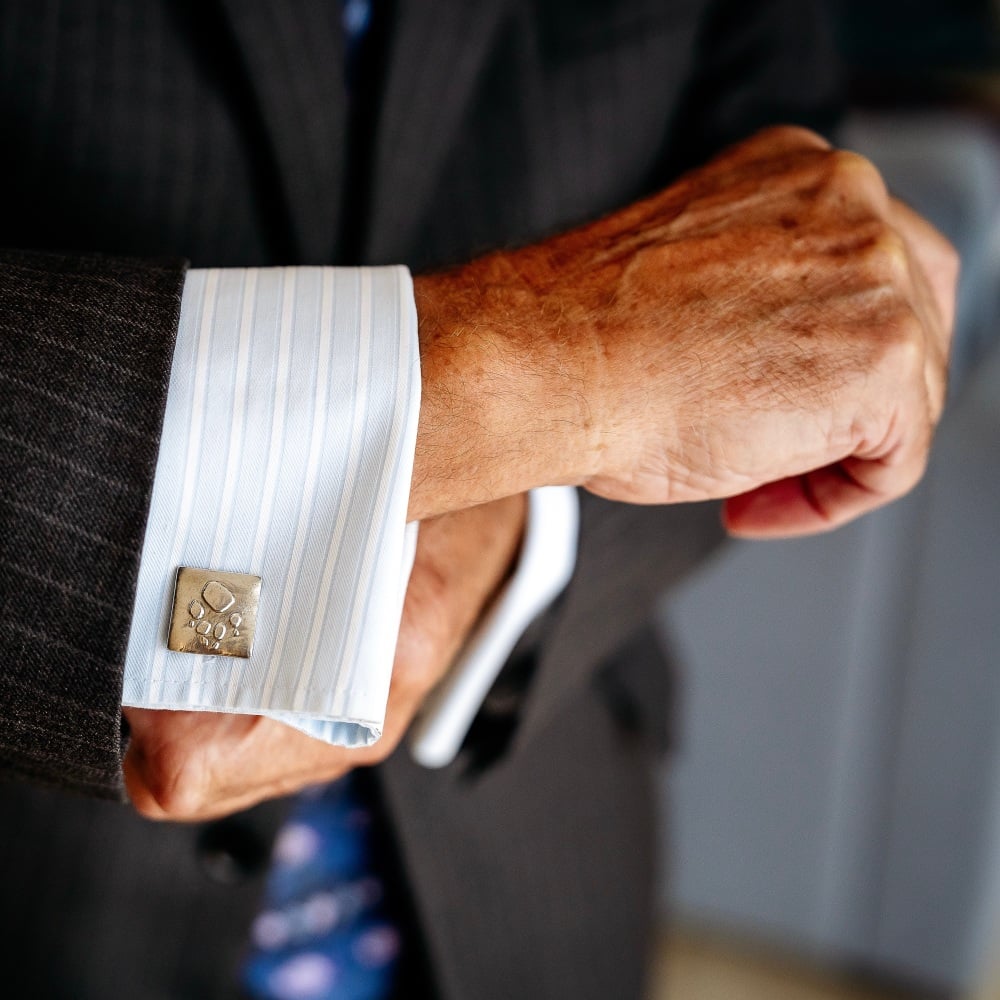 Silver Pawprint Cufflinks