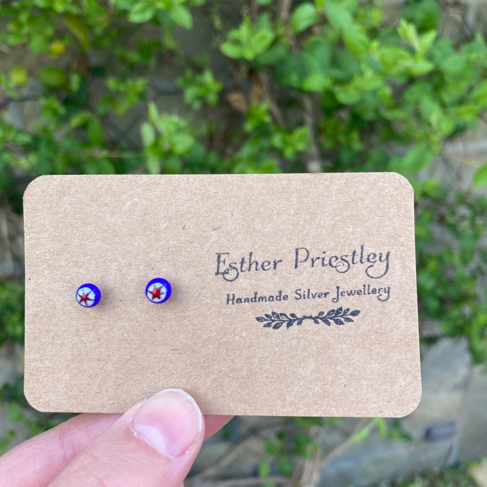 Mini Glass Studs - 8