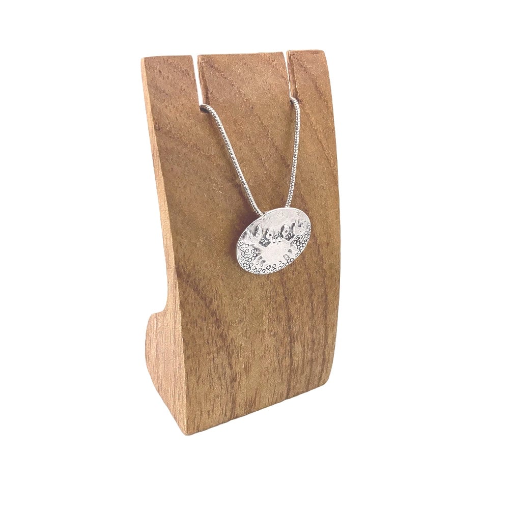 Silver Seashore Crab Pendant