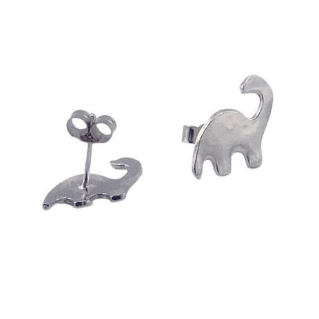 Dinosaur Stud Earrings : Diplodocus