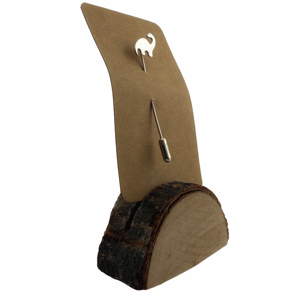 Dinosaur Silver Pin : Diplodocus