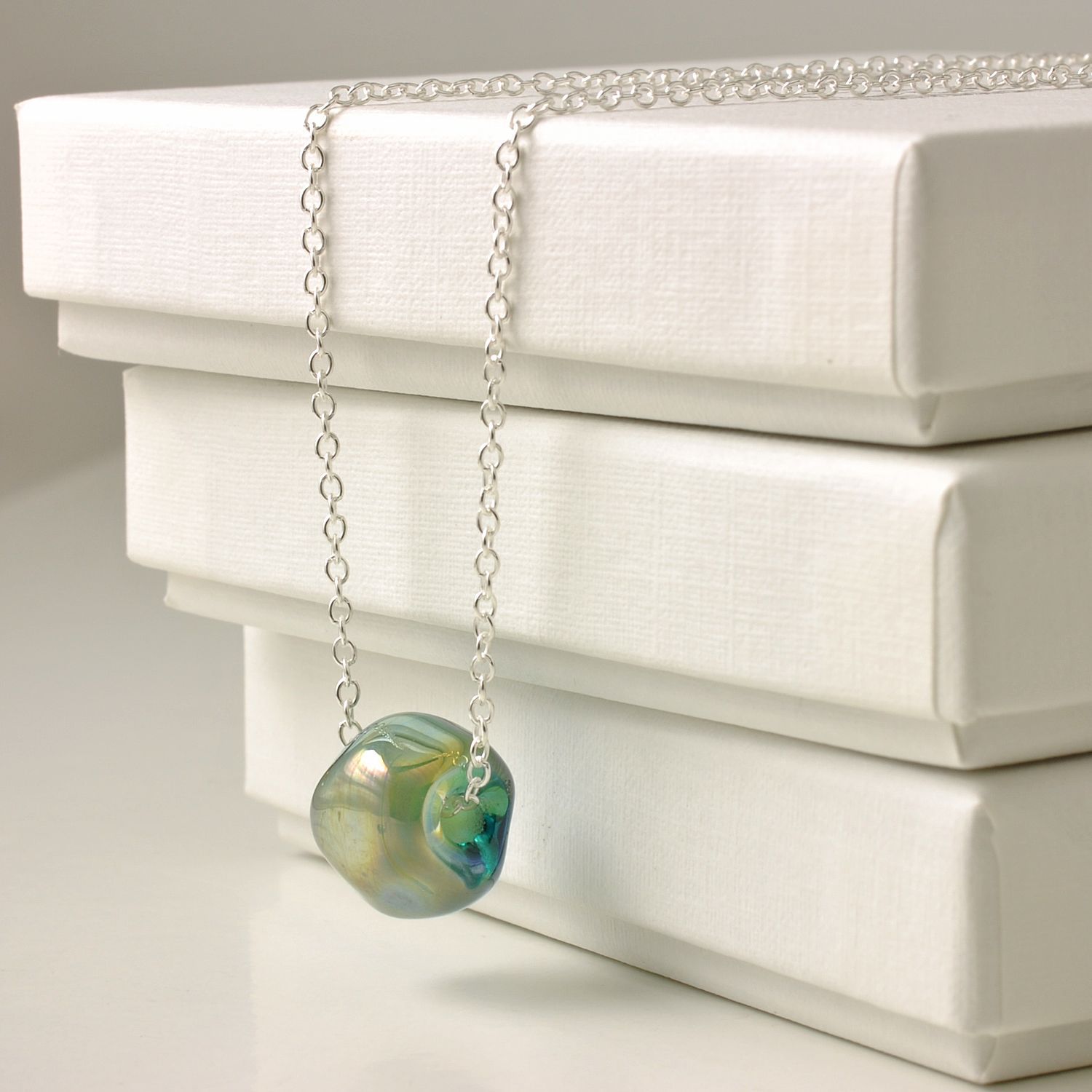 Lampwork Glass Nugget Necklace