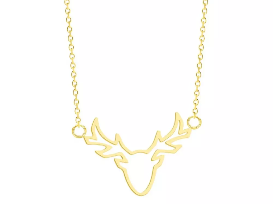 Gold Stag Necklace