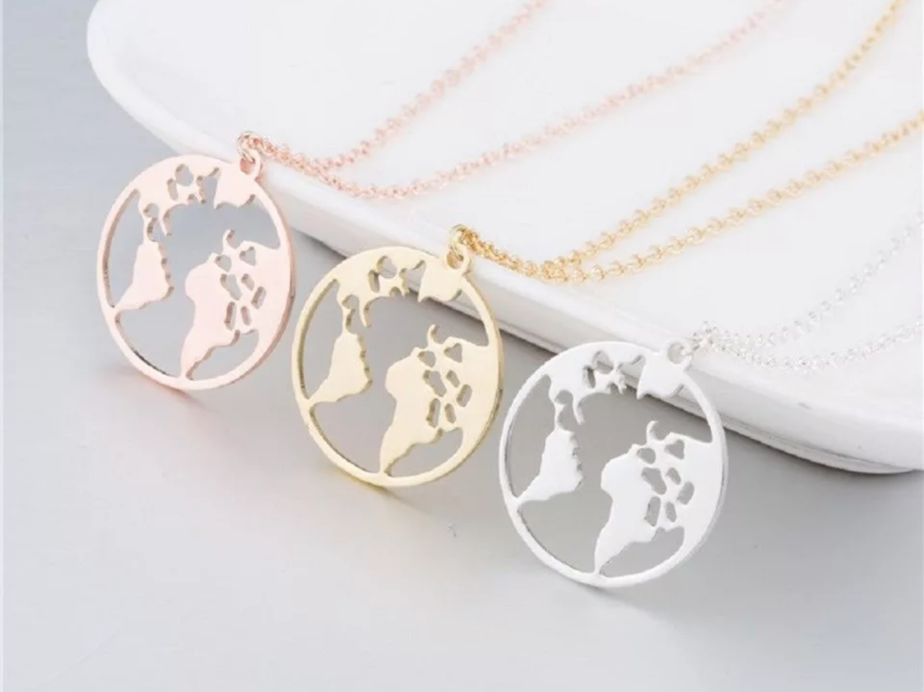 Gold World Necklace
