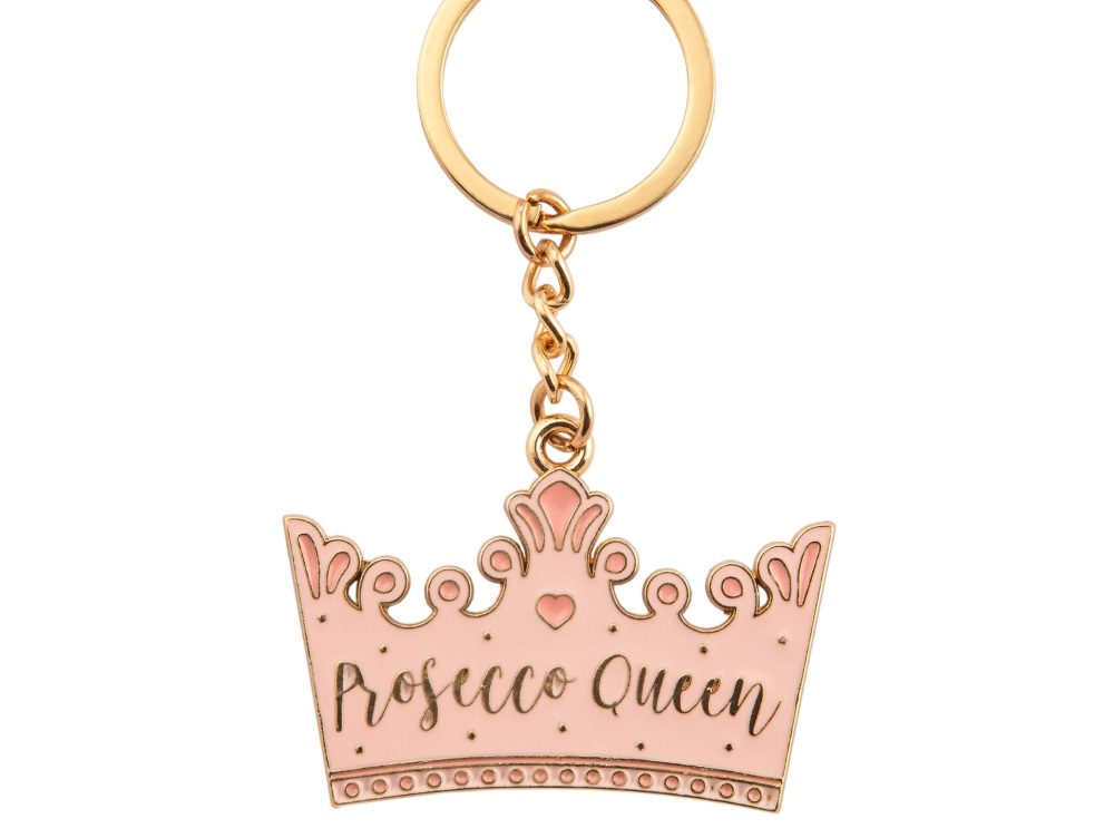 Prosecco Queen Crown Keyring