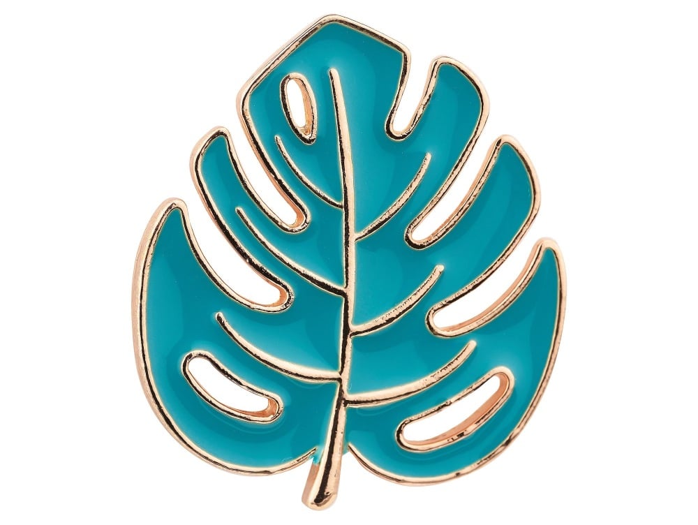 Cheese Plant Leaf  Pin Badge