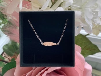 Feather link Sterling Silver Necklace