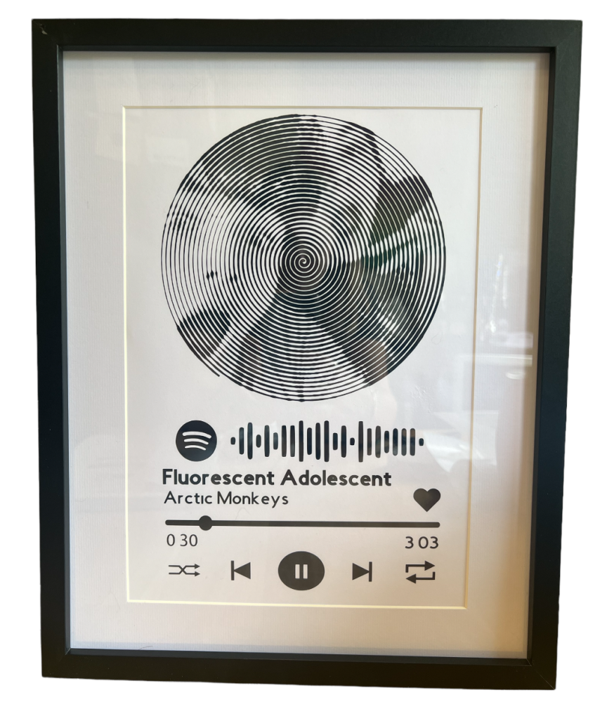 Personalised Photo and Spotify Song Frame