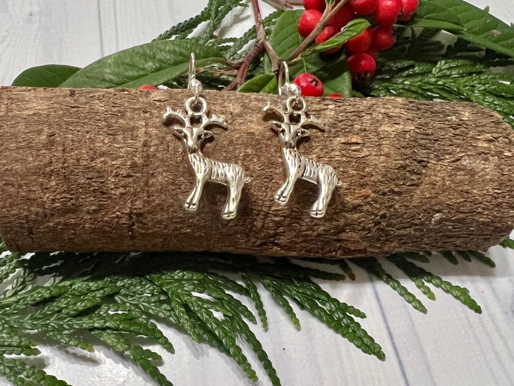 Christmas Deer Hanging Earrings