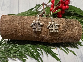 Christmas Present Hanging Earrings