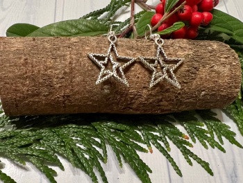 Christmas Star Hanging Earrings