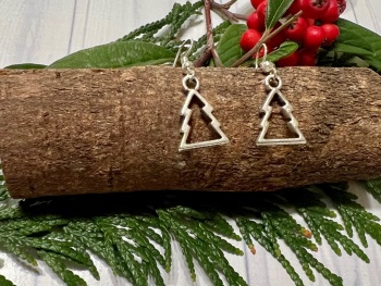 Christmas Tree Hanging Earrings