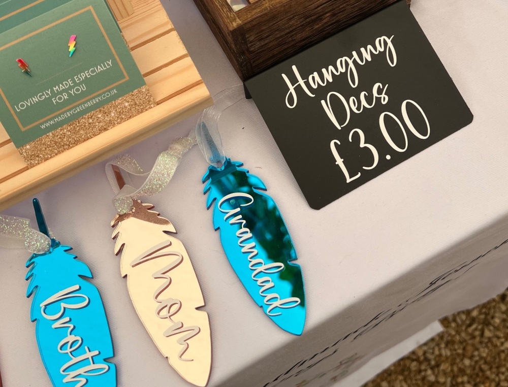 Personalised Feather Decoration