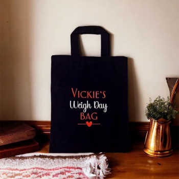Personalised Weigh Day Mini Tote bag