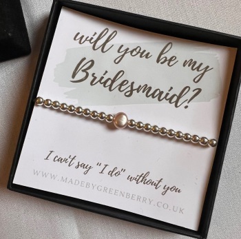 Will you be my Bridesmaid? Stacking Bracelet