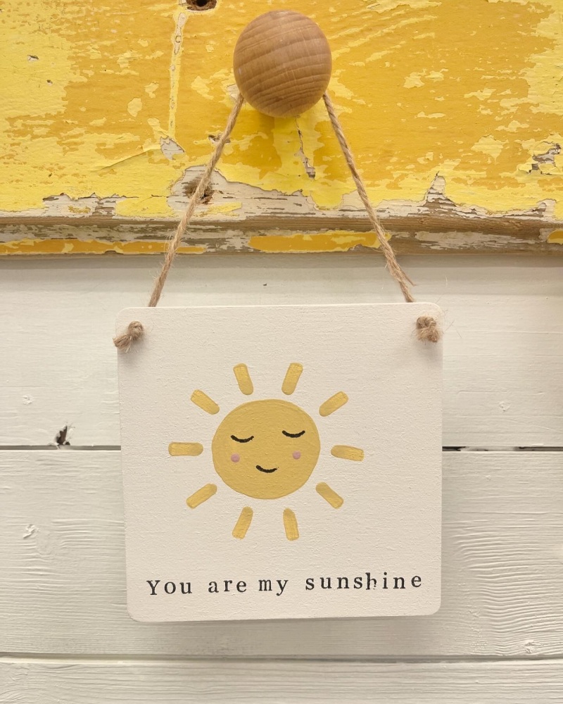 “You are sunshine” wooden keepsake