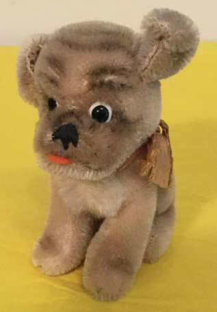 Rare Vintage German Steiff Bulldog Puppy