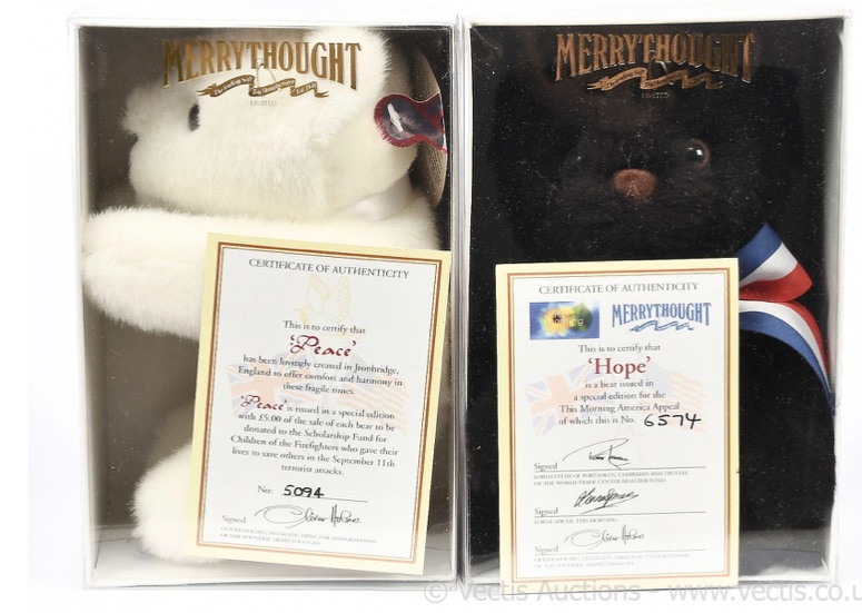 Merrythought Hope Peace Set of Bears