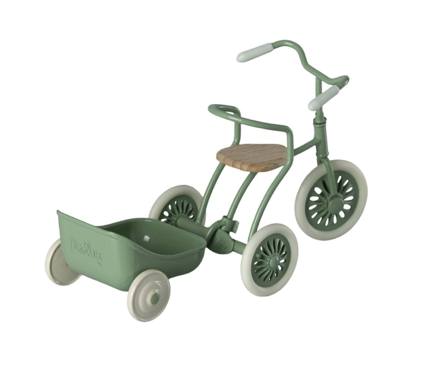 Maileg tricycle & Trailer  - Green
