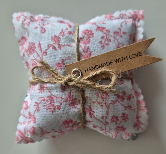 Laura Ashley Fabric Lavender Filled Pillows x 2