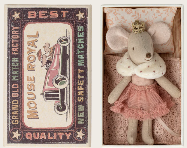 Princess Little Sister Mouse in Matchbox