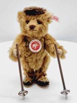 Steiff Skiing Bear Limited Edition With Snowshoes