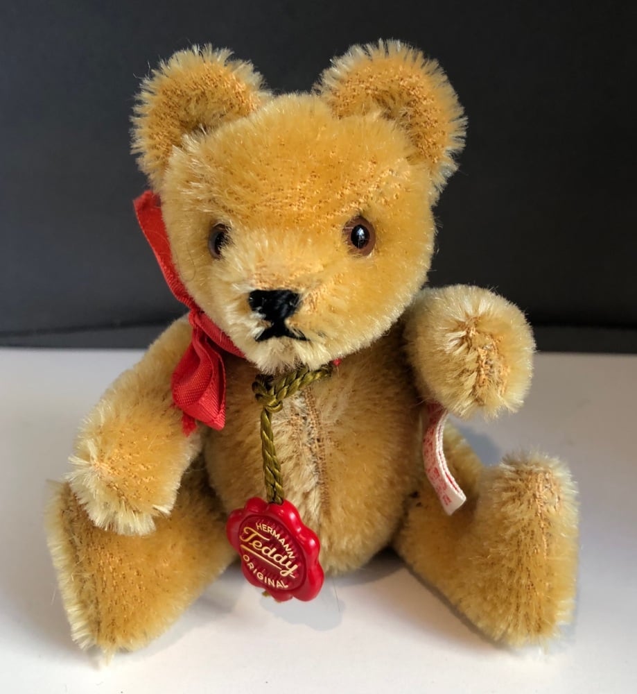 Hermann 11cm Mohair Bear - Pre  1990