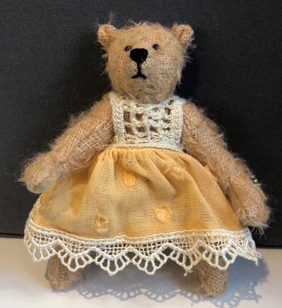 Hermann Teddy In Dress Miniature Bear