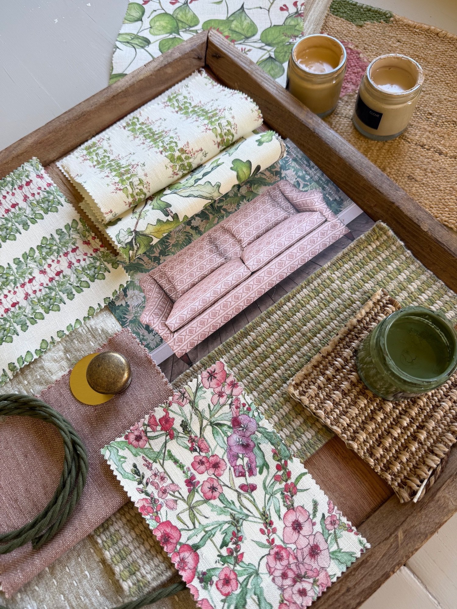 homemade blinds,quality blinds oxfordshire,duck egg blinds,pom pom edging,vanessa arbuthnott stripe fabric