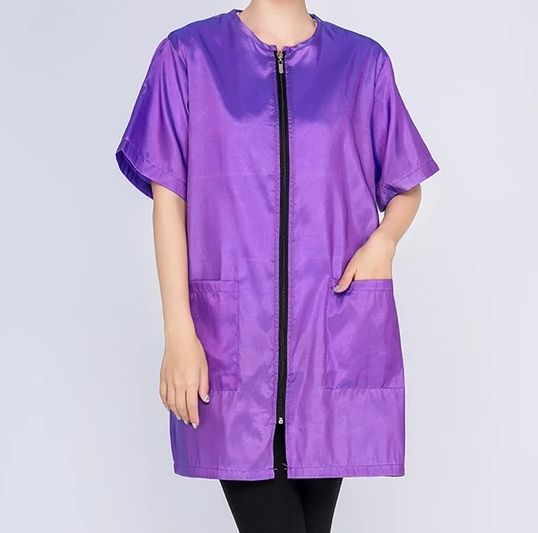 Waterproof & Hair Resistant Dog Grooming Tunic - Purple