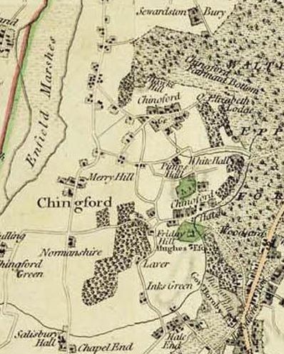 Old Map of Chingford