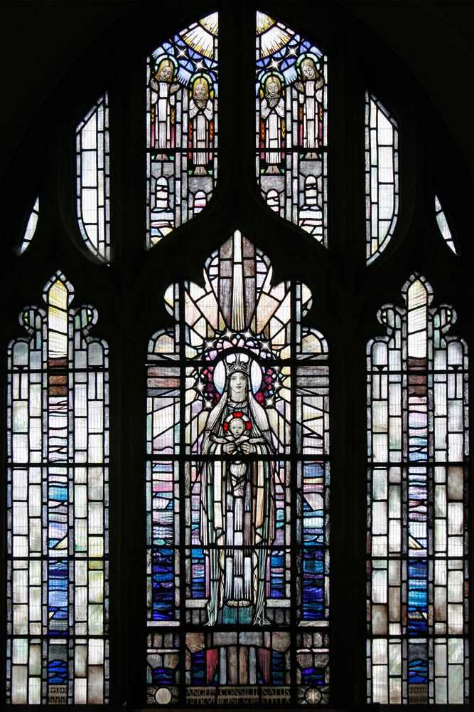 Our Lady of Grace Stained Glass Window