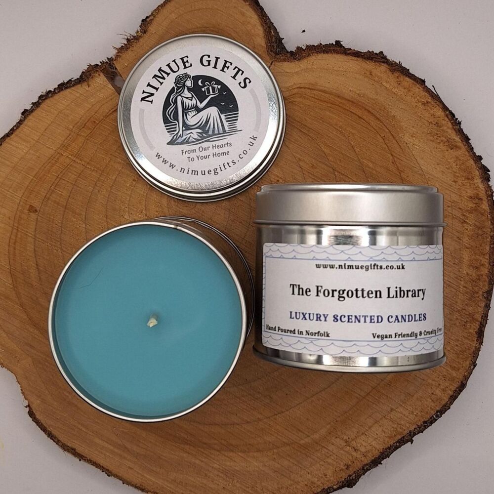 The Forgotten Library Scented Candle in a Tin