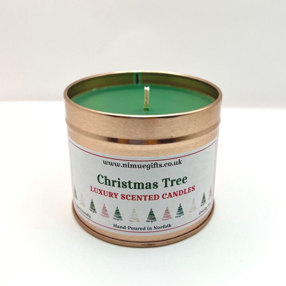 Christmas Tree Scented Candle in a Tin