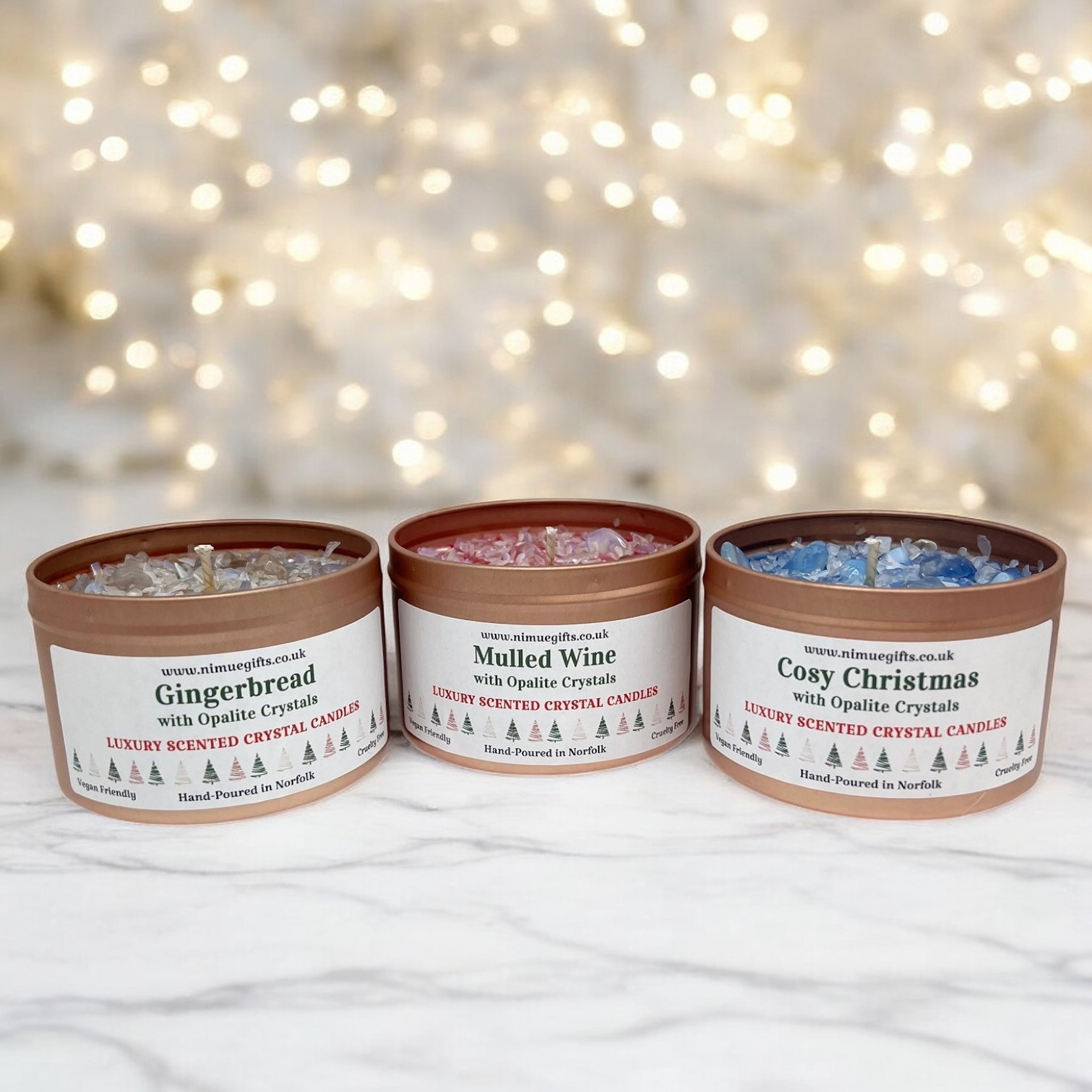 Christmas Crystal Candles