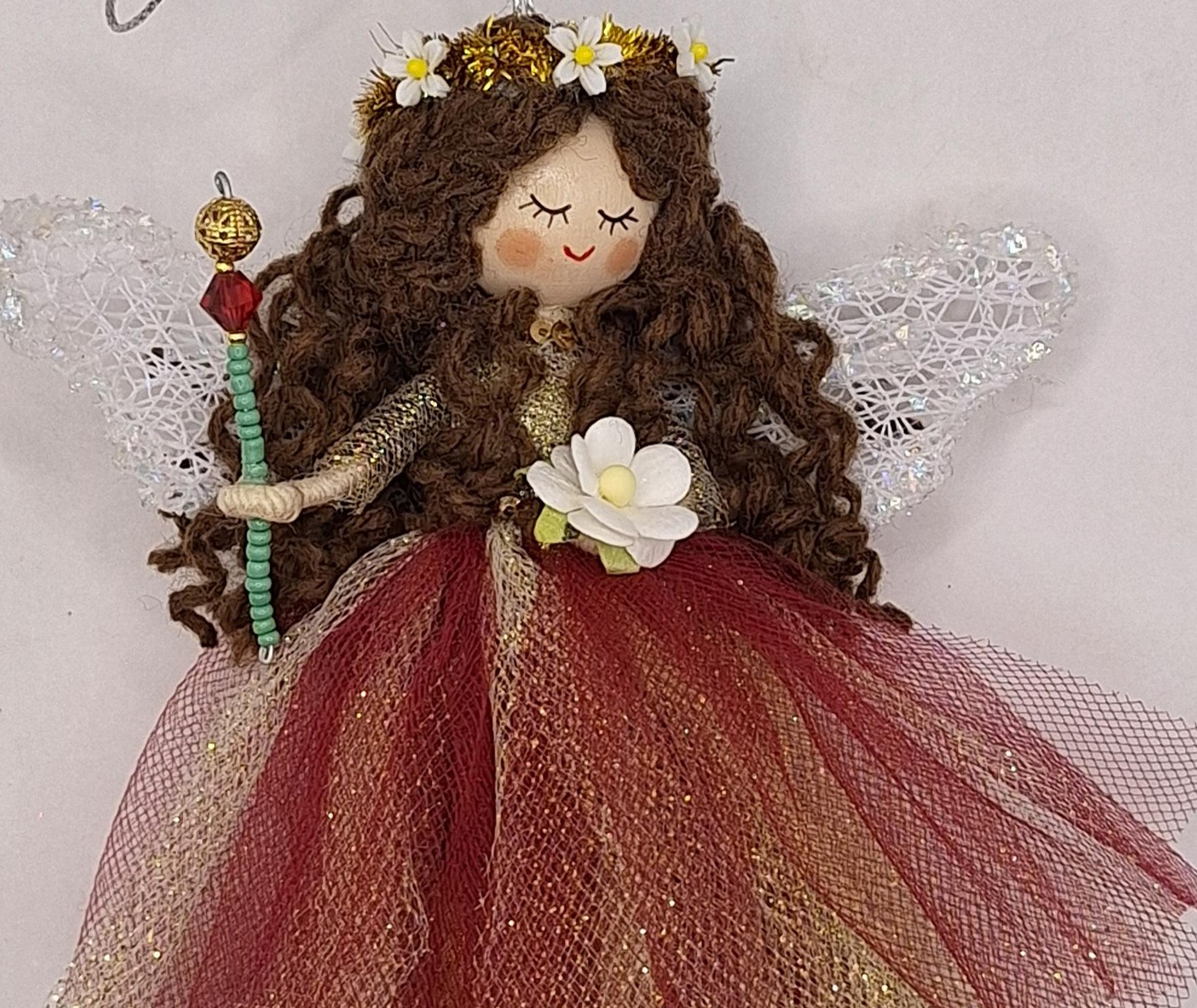 Handmade Garnet Fairy