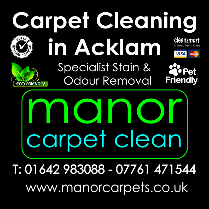 Manor Carpet cleaners in Acklam, Middlesbrough