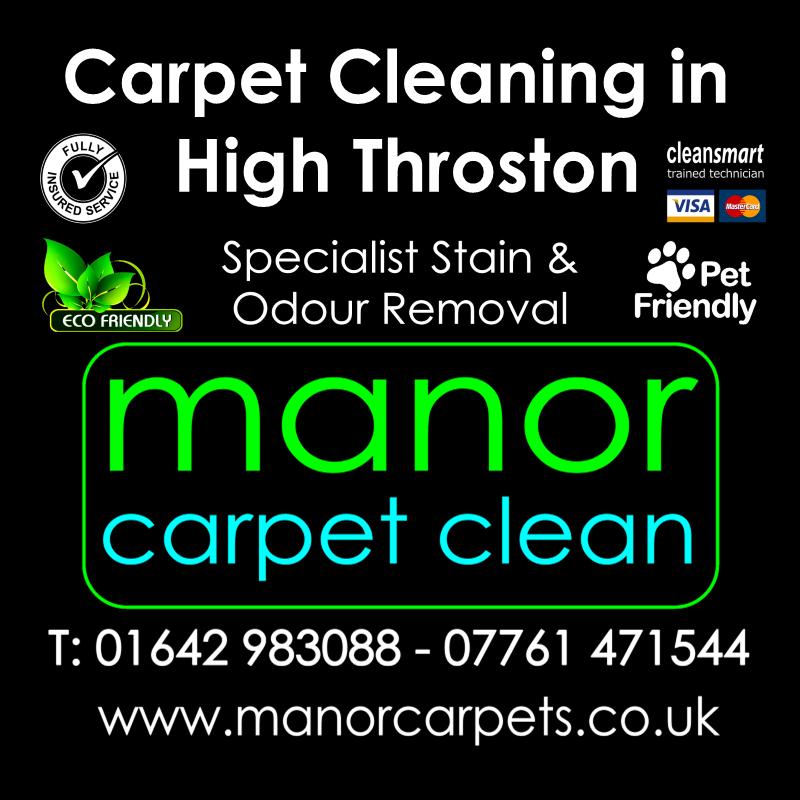 Professional Carpet cleaning in High Throston, Hartlepool, TS26