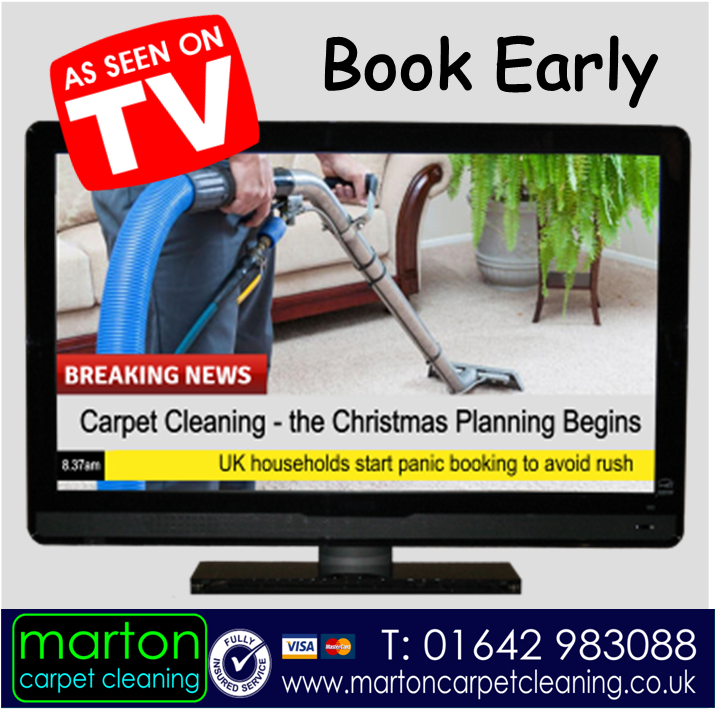 Book early for your Christmas Carpet Cleaning in Middlesbrough with Manor Carpet Clean.